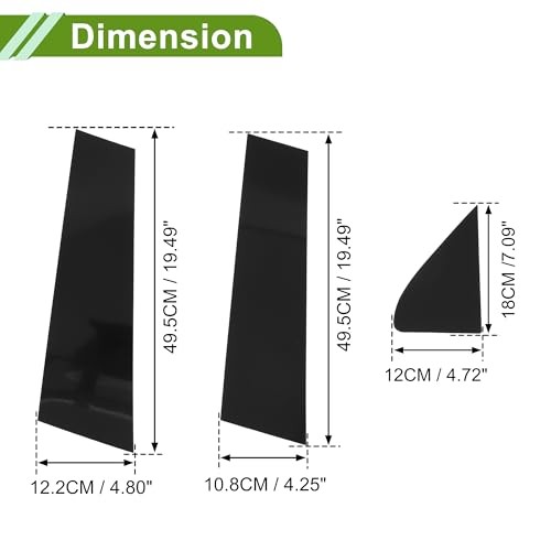 Door Pillar Window Trim for Chevy Silverado 2019-2024 Black Front Rear Left