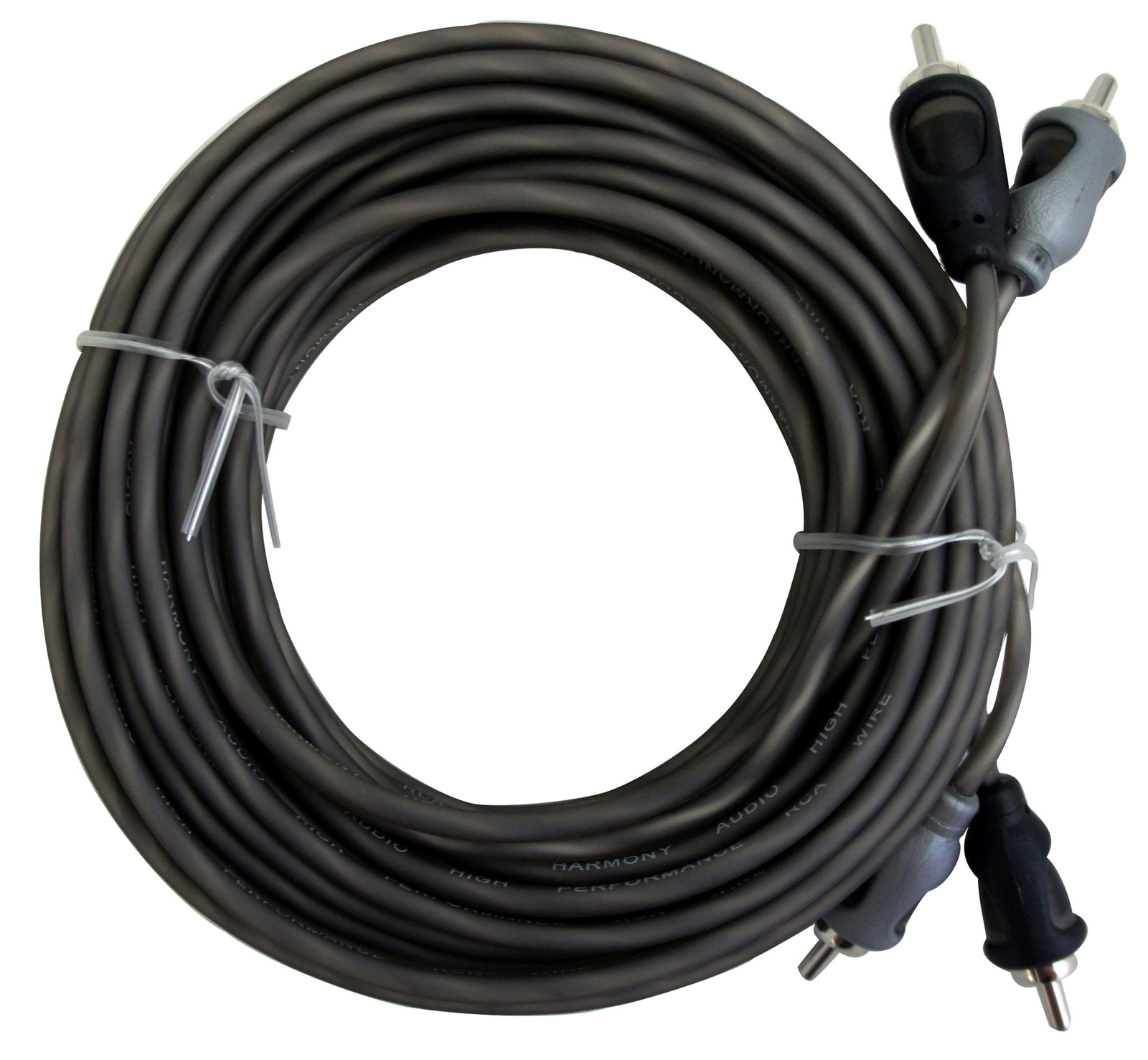 Harmony Audio HA-RCA20 Car Audio 2 Channel Stereo 20 Foot Twisted Pair RCA Cable