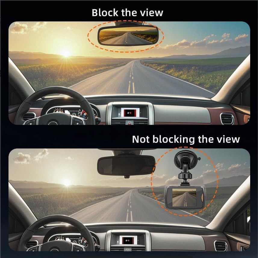 4K Wireless Dash Camera for 2017-2023 Mercedes-Benz E Class E300 E350 E400 4102
