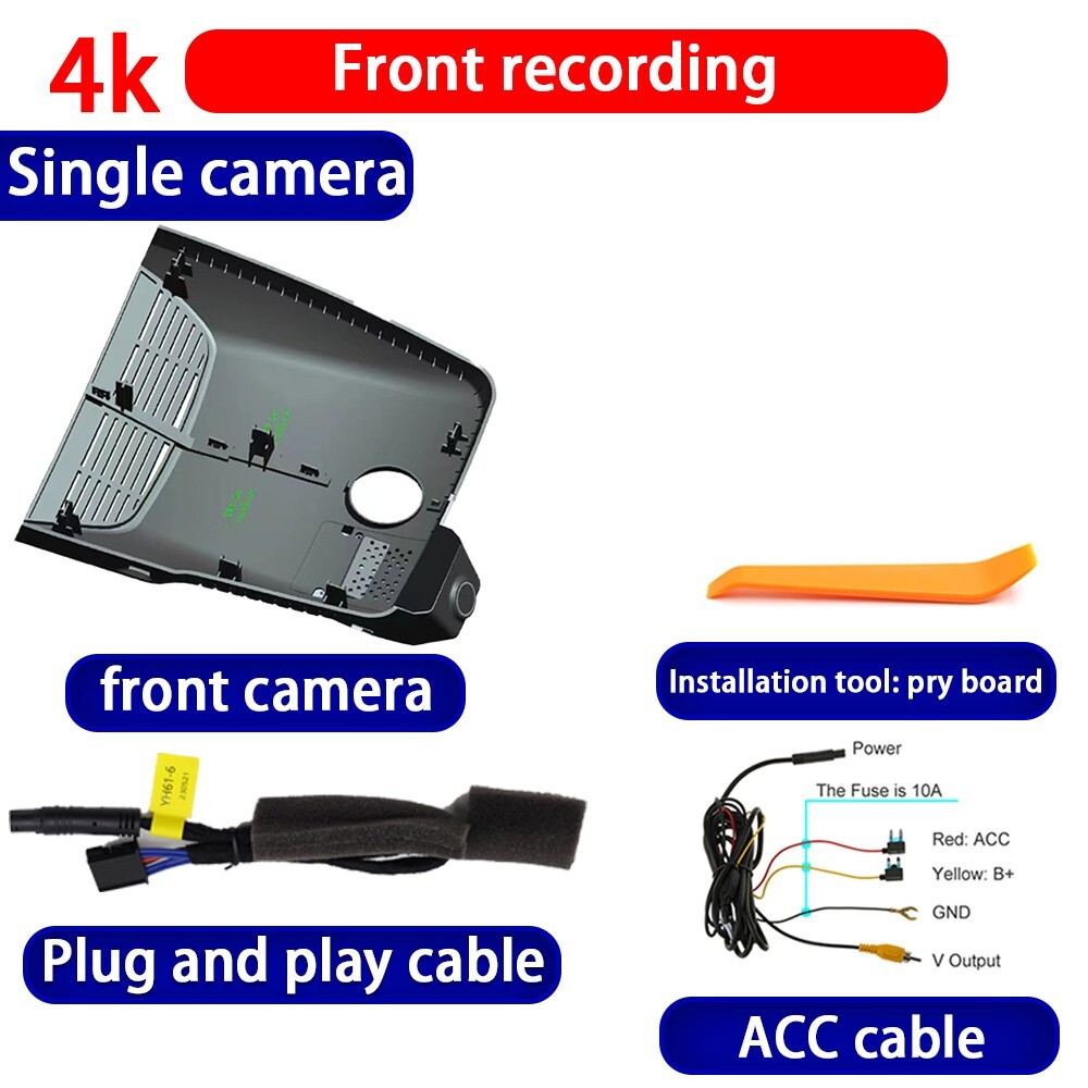 4K Wifi DVR Dash Cam Camera for BYD Song Plus Seal U Sealion 6 DMi EV 2020-2025