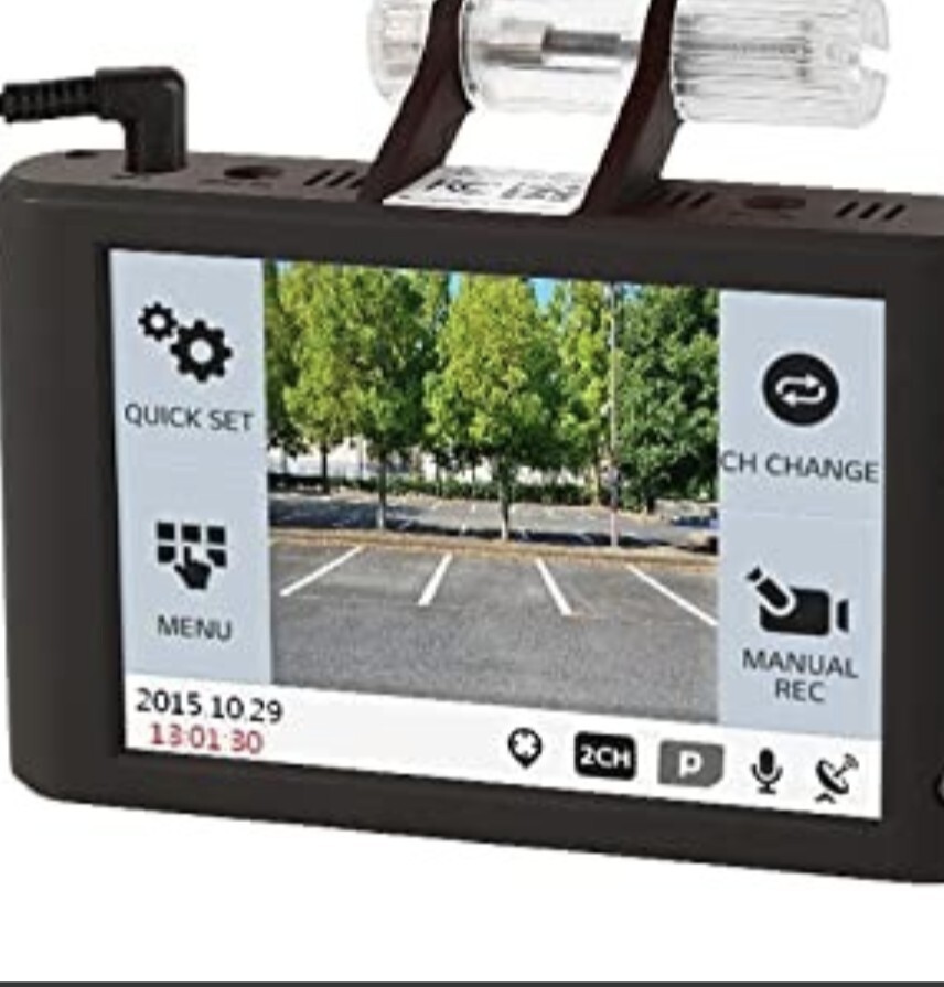 Lg Innotek 2 Channel Dual Camera 720p VGA Dashcam RNEK-MN31B LCD Touch Screen