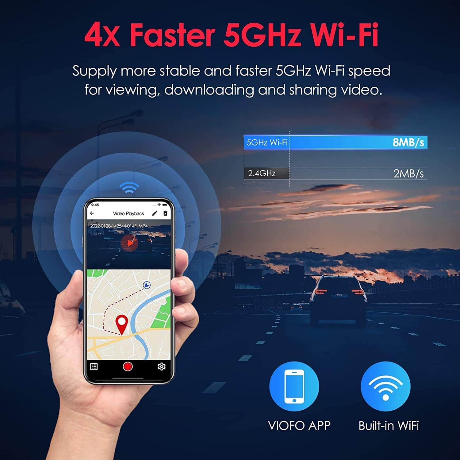 A129 Pro Duo 4k Dual Dash Cam 3840 X 2160p Ultra HD 4k Front+Rear Dash Camera