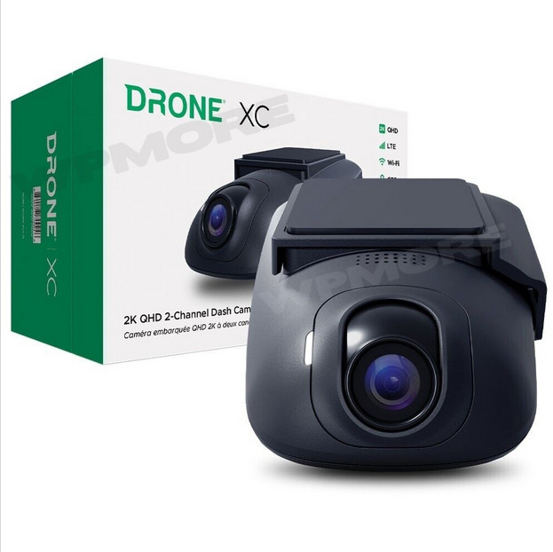 DroneMobile XC-LTE 2K QHD GPS Dash Cam w/LTE + XC-RC1 add on Rear Camera