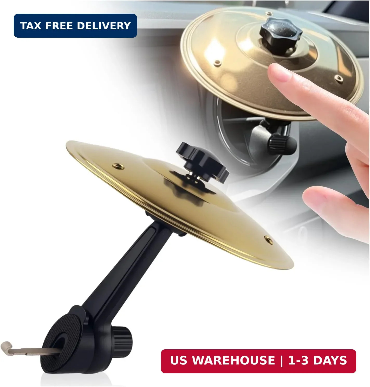 Car Cymbal for Dash & Air Vent,Adjustable Car Crash Cymbal Air Vent Parts Make D