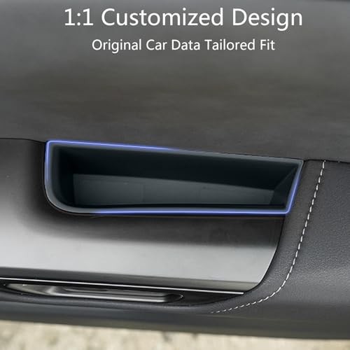 4PCS Car Door Organizer Tray for After 22 Lexus NX Door Organizer 4Pack-Black