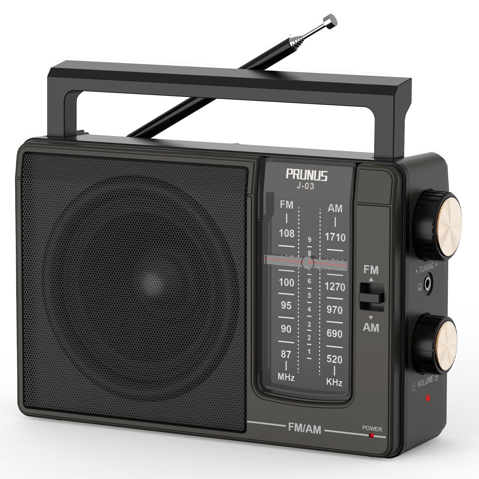 J03 AM FM Radio Portable Plug in Wall or AA Battery Operated for Home/Outdoor…