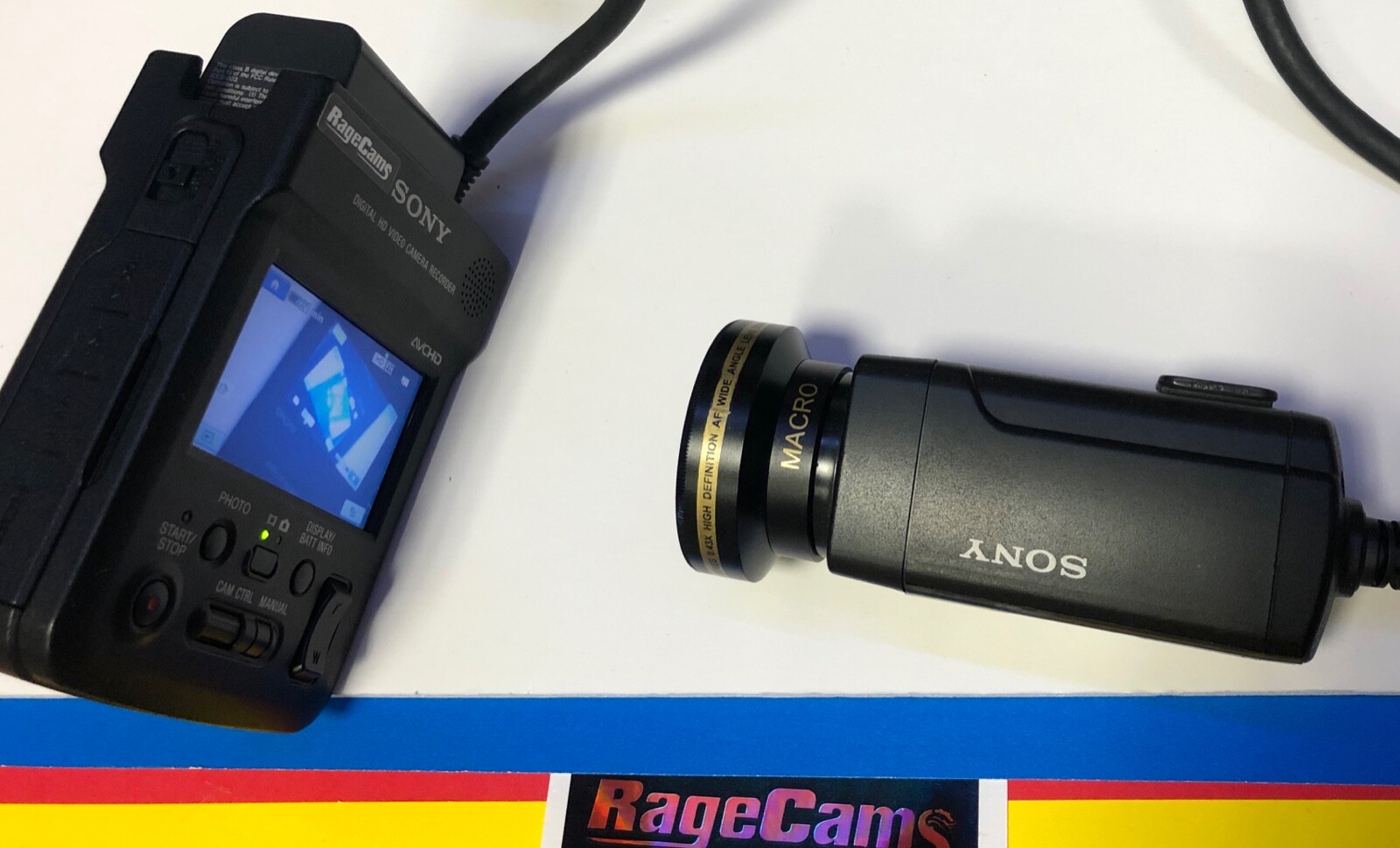 SONY HXR-MC1 HD CAR POLICE VIDEO DASH CRASH HELMET CAMERA RACING 1080P 10X ZOOM