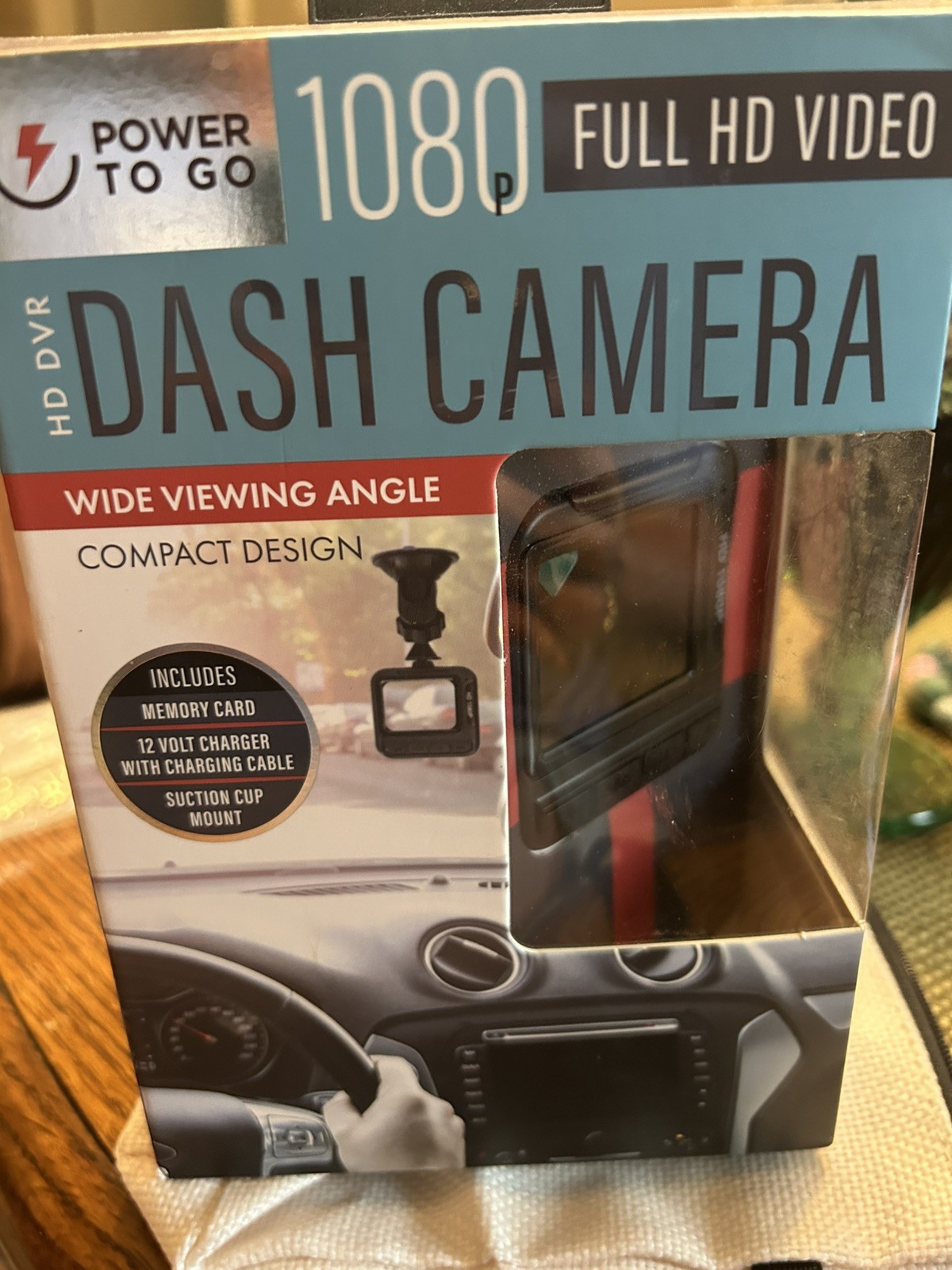 Power To Go ⚡1080p Full HD Video Dash Camera 📸 DVR Wide Angle ( NEW IN BOX ) 🆕