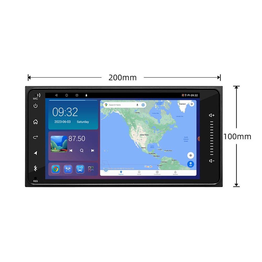 7” Wireless Carplay Android Auto Head Unit Car Radio For Toyota Hilux 2005-2014