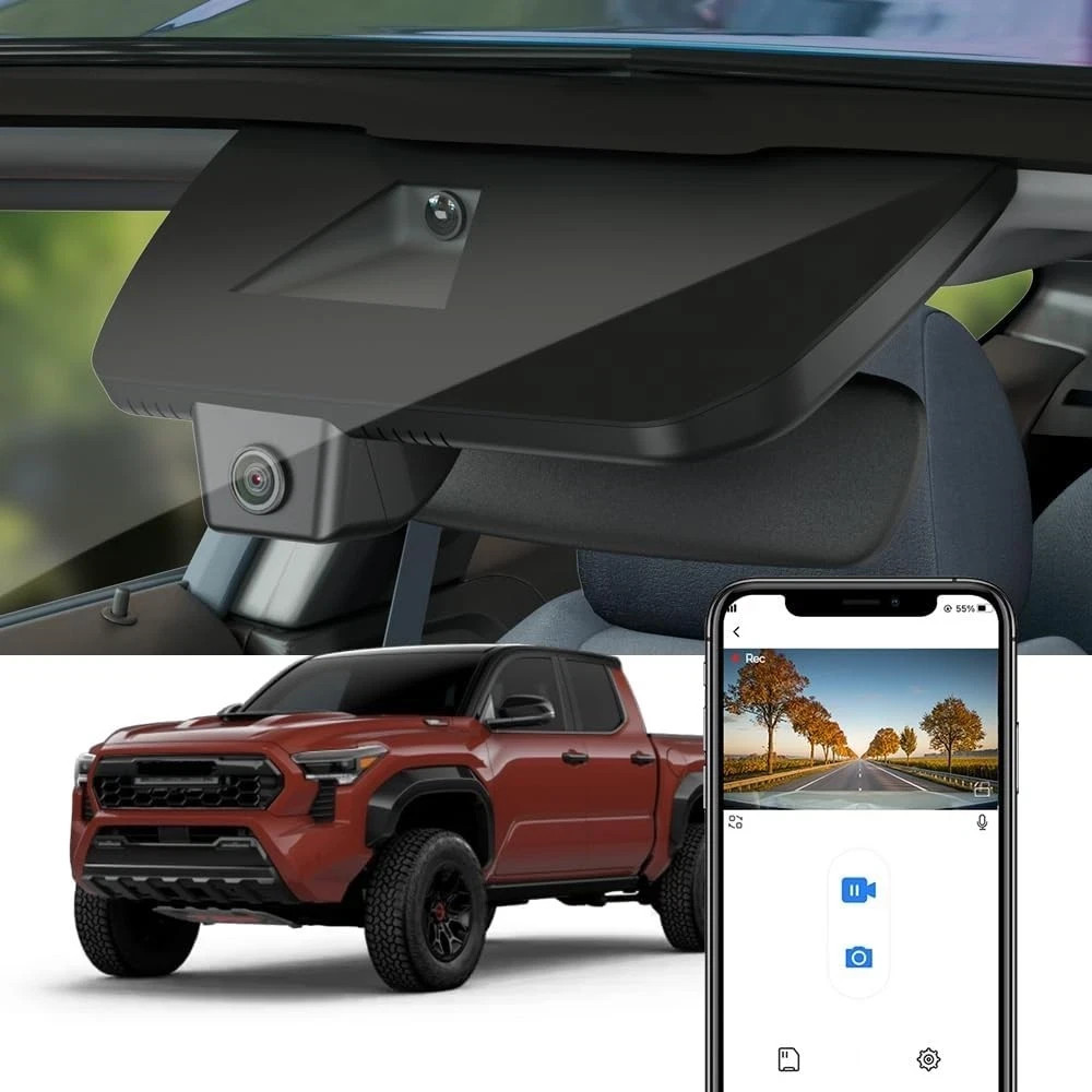 Fitcamx 4K Dash Cam Suitable for Toyota Tacoma 2024-2025