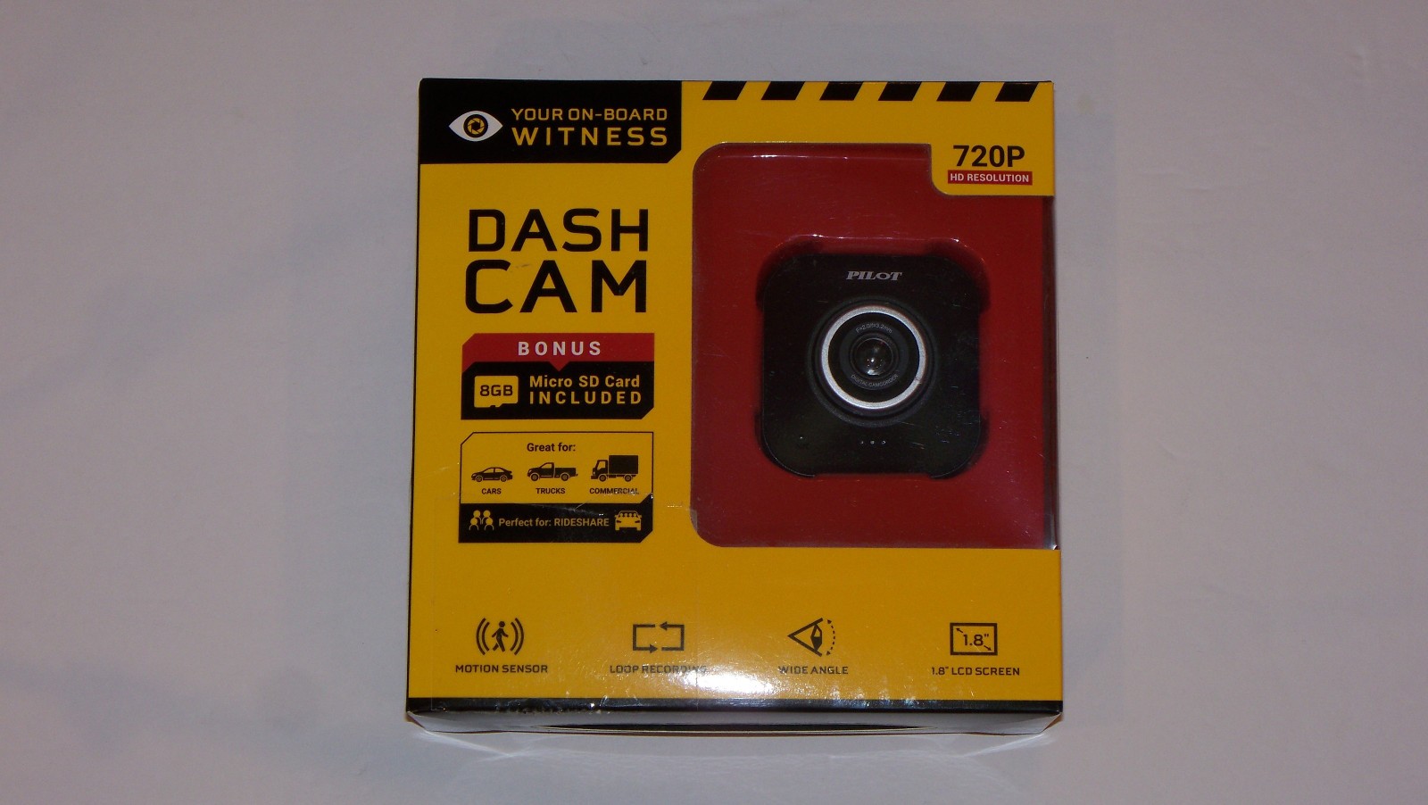 PILOT DASH CAM 720P HD RESOLUTION