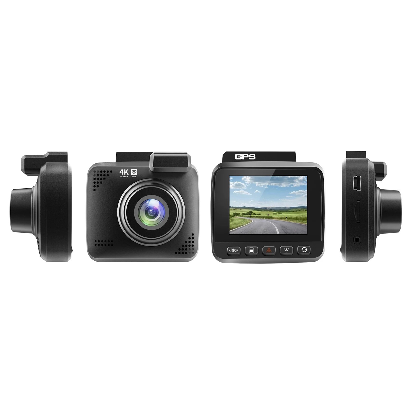 3.0″ IPS 4K HD Car DVR GPS WiFi Night Vision G Sensor Driving Recorder Dash Cam