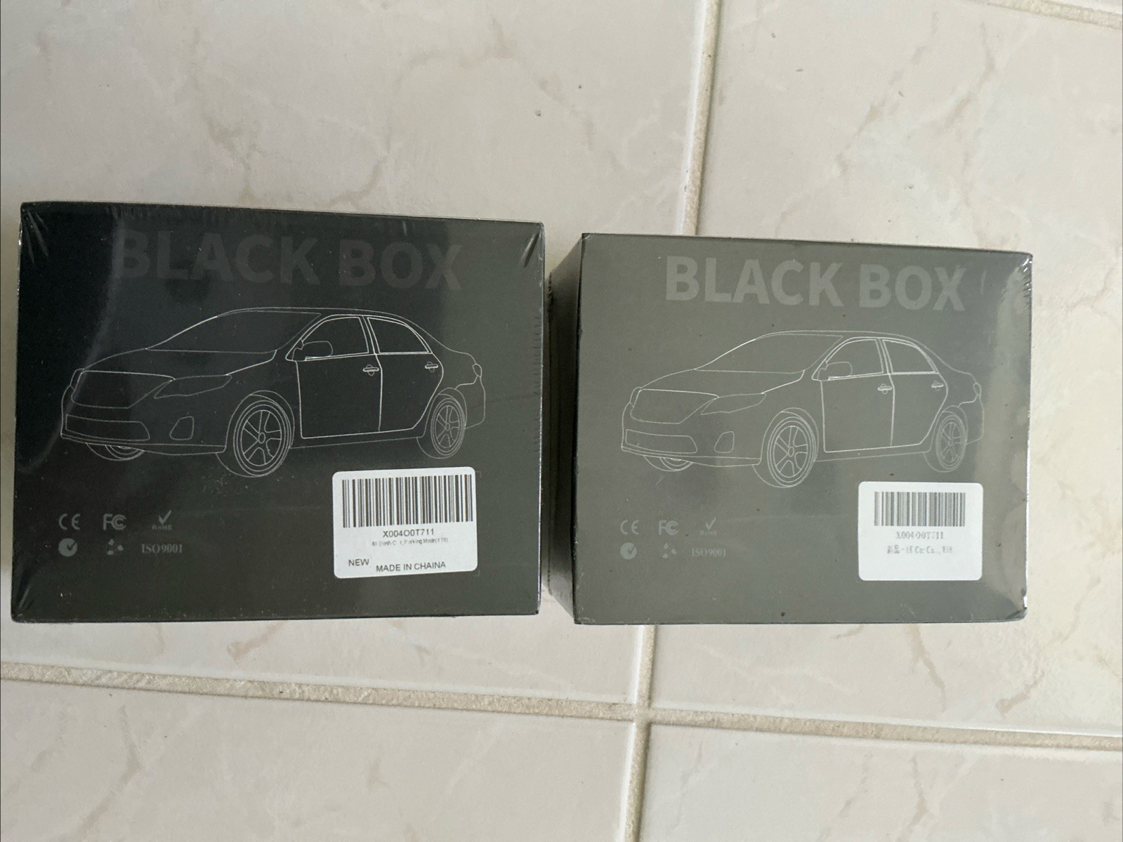 Black Box 4K Dual Dash Camera Front Rear WiFi Night Vision G-Sensor 4k. Lot Of 2