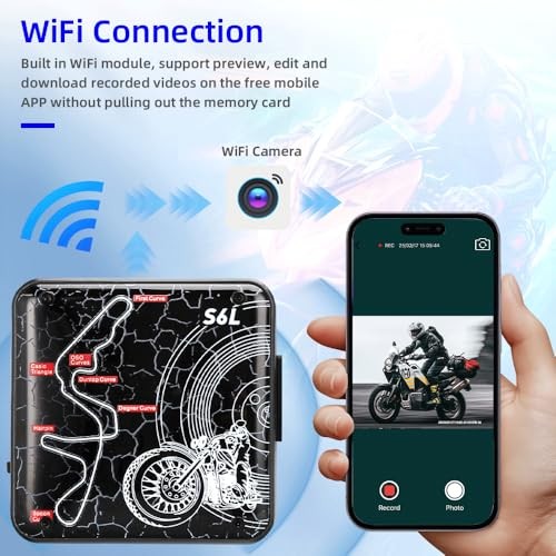 Motorcycle Dash Camera ，150° Wide Angle Motorcycle Front and Rear Cameras S6T