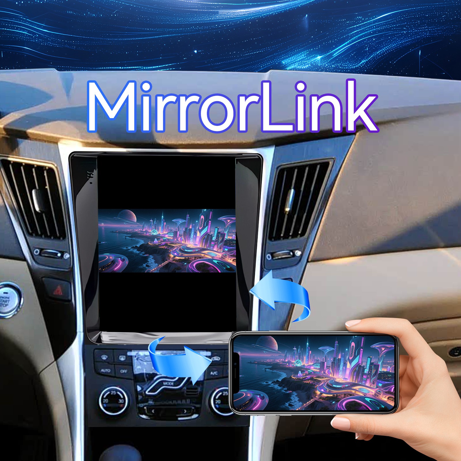 9.7” Android 13 Carplay GPS Navi Car Radio For Hyundai Sonata 2011-2015