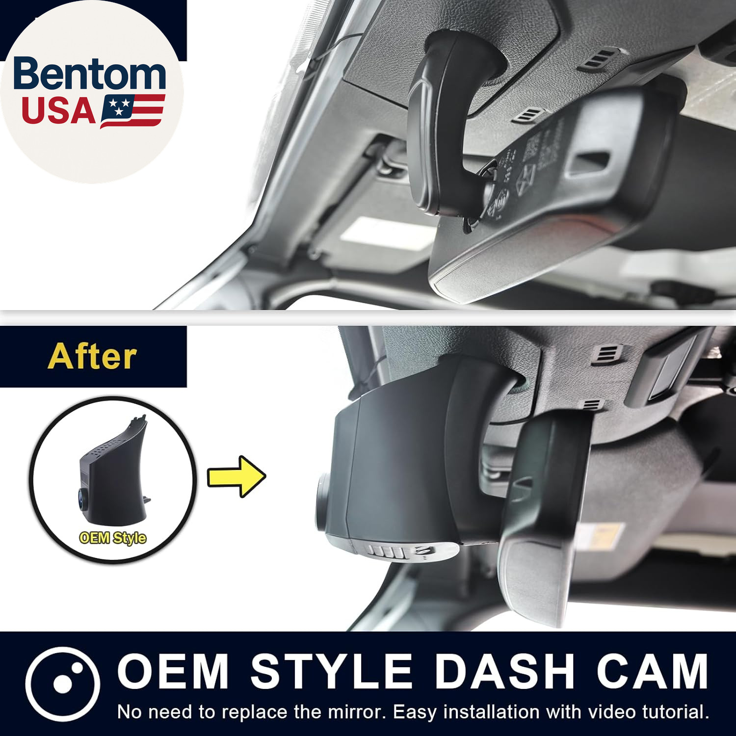 4K Dash Cam Custom Fit for Jeep Gladiator JT 2018 2019 2020 2021 2022 2023 2024