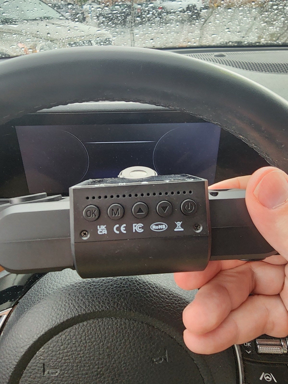 iiwey T1-pro Dash Cam Front and Rear Inside 3 Channel 1080P, Adjustable Lens Das