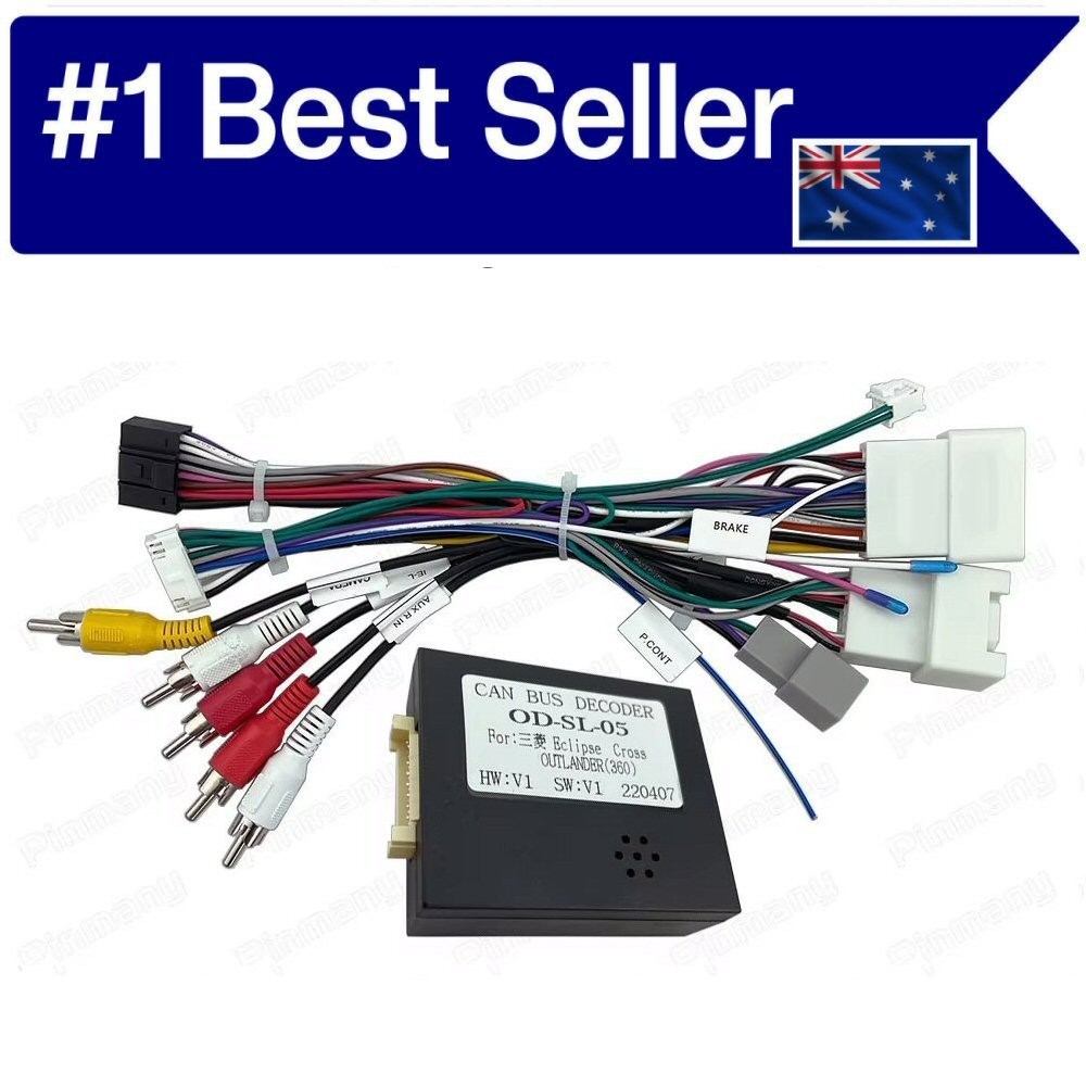 ANDROID ROCKFORD POWER CABLE HARNESS CANBUS FOR MITSUBISHI OUTLANDER 2016-2018