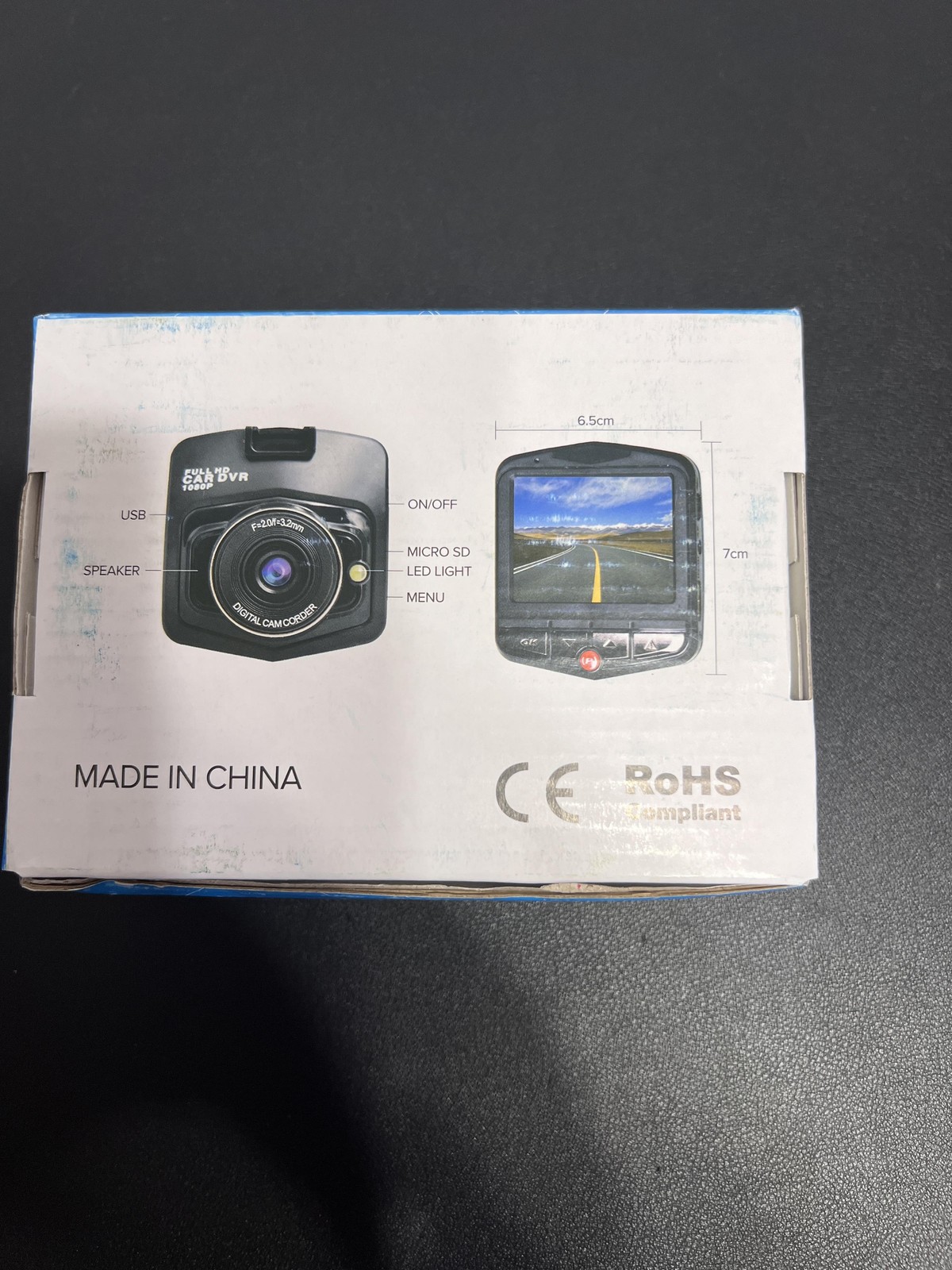Full HD 1080P Dash Cam Car DVR 170° Night Vision Driving Recorder Black Camera