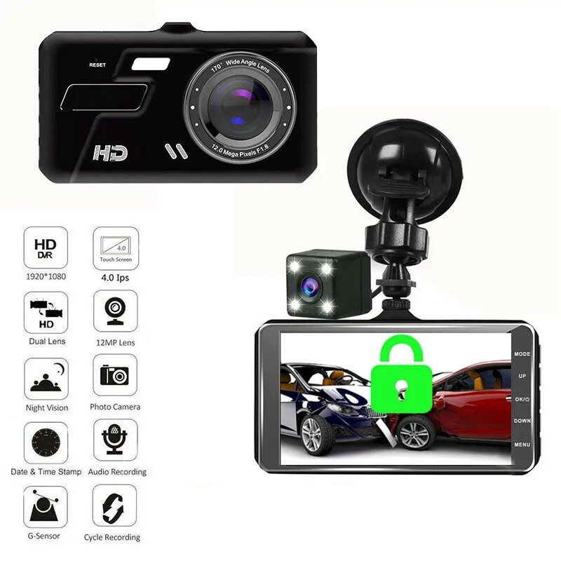 Car DVR Camera Full HD 1080P Auto Video , Speed Wide Angle Dashcam G-sensor