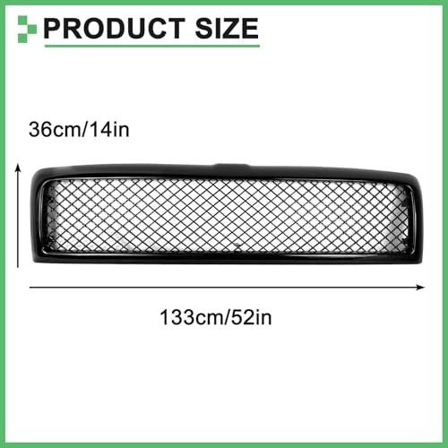 Grille Compatible For Dodge Ram 1500 2500 3500 Mesh Front Grille 1994 1995