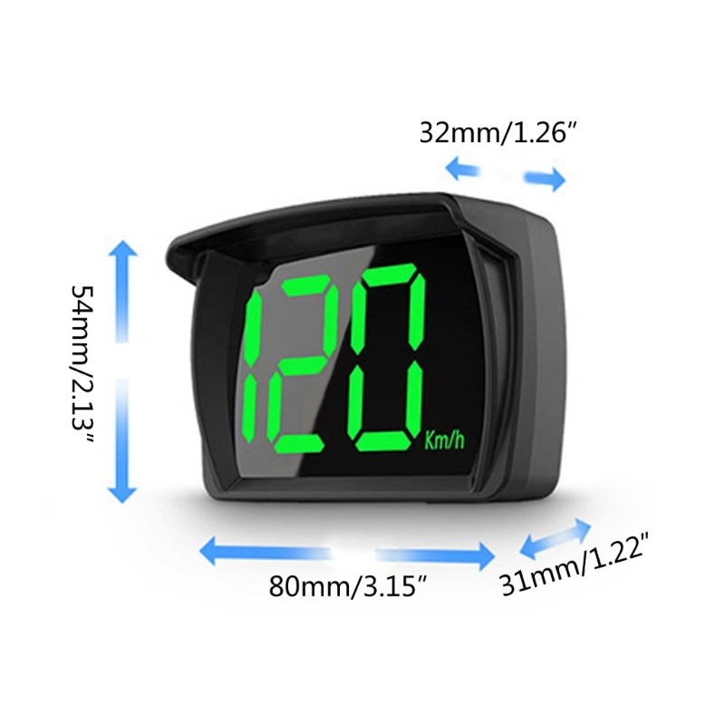 Car Digital Speedometer Head Up Display Overspeed KM Warning Alarm for Car