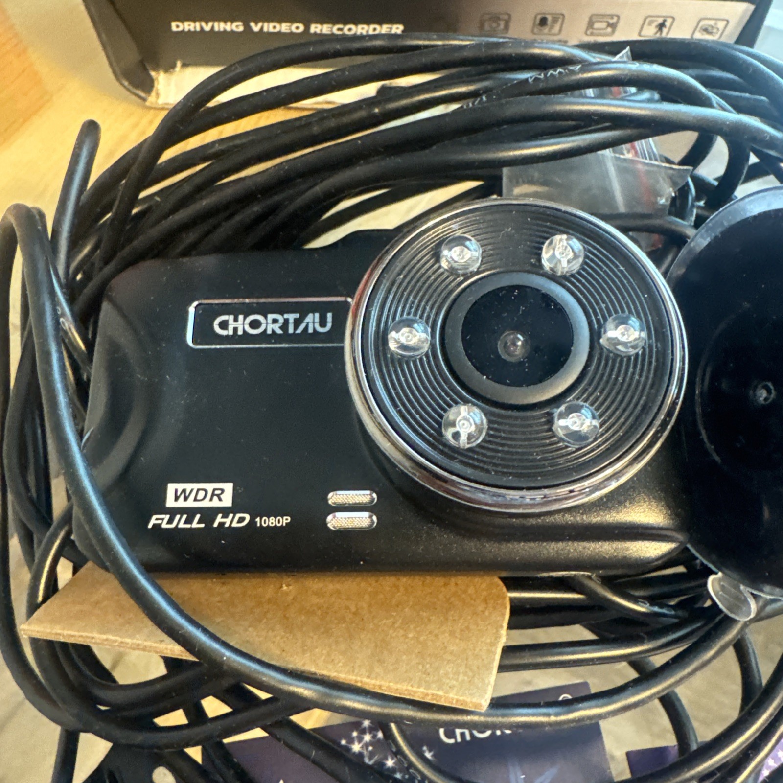 Chortau Dual HD Dash and Backup Cam, Night Vision, G-Sensor Parking Monitor Cpix