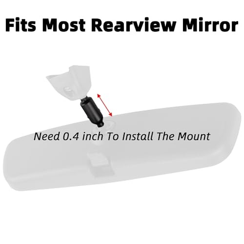 Dash Cam Mount for Garmin 45 46 47 55 56 57 65W 66W 67W RearView Mirror Mount