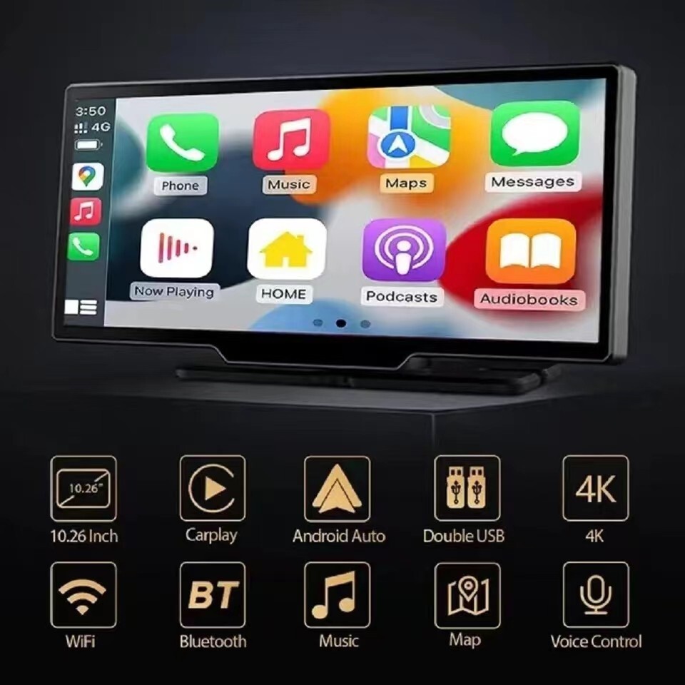 Car Dash Cam Carplay Camera WIFI Android Auto HD DVR GPS Recorder Night Vision
