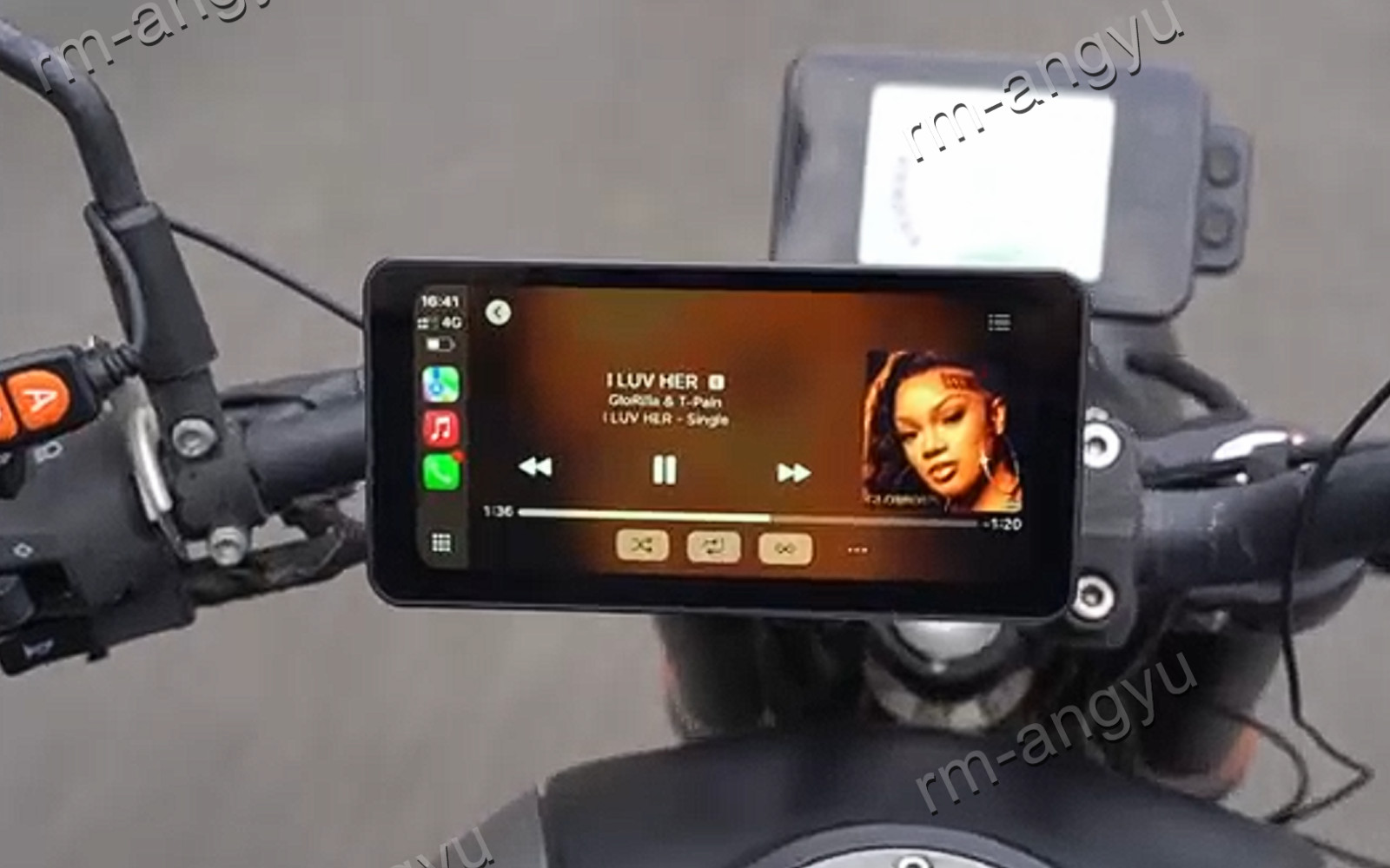Motorcycle GPS Navigation Wireless Portable Carplay / Android Waterproof 6.3Inch