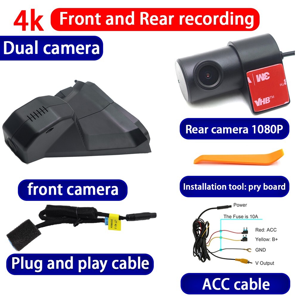 4K DVR Dash Cam Camera for Peugeot 508 R83 3008 P84 5008 P87 Citroen C5 Aircross