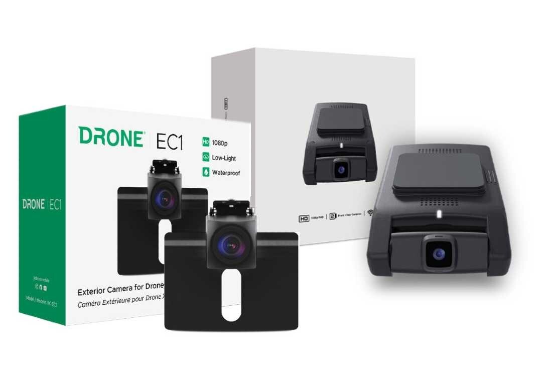 Momento M8 MD-8000 Dash Camera bundled with XC-EC1 External Camera XCLTE XCEC1