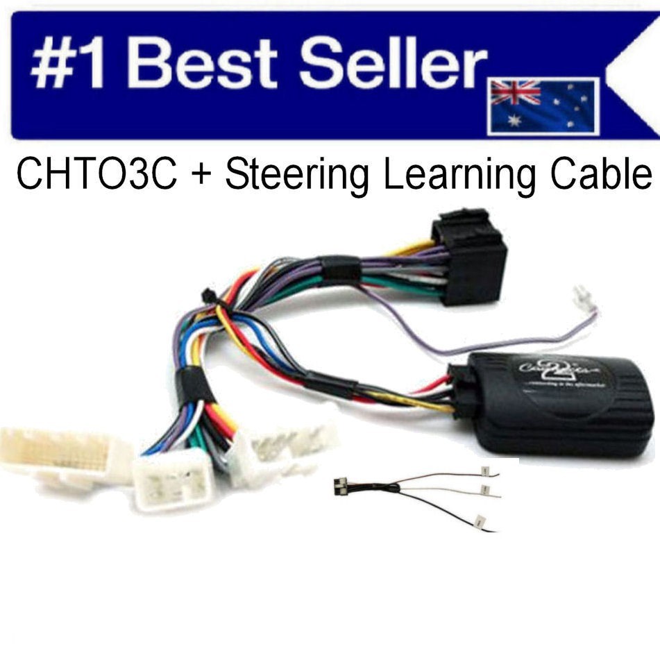 FOR C-HR 2016-2019 STEERING WHEEL ADAPTER + LEARNING CABLE AERPRO CHTO3C