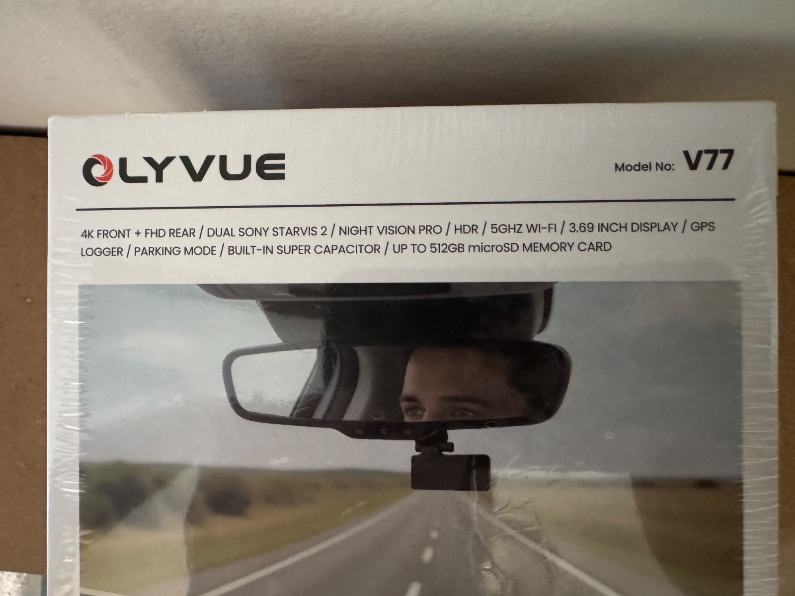 OLYVUE V77 4K + 1080P Dual Dash Cam | Sony STARVIS 2 | GPS | WiFi | 64GB Card