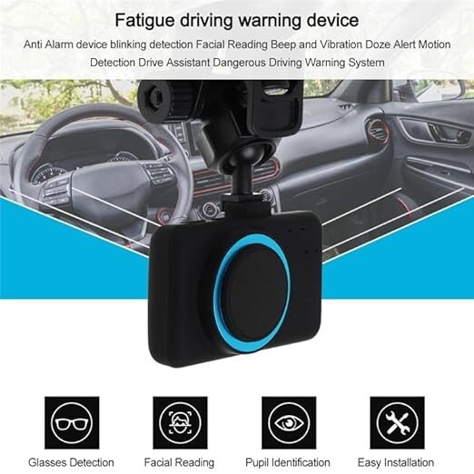 Driver Fatigue Monitor – Real-Time Eye Detection, Voice Alert, Safe Driving Aid