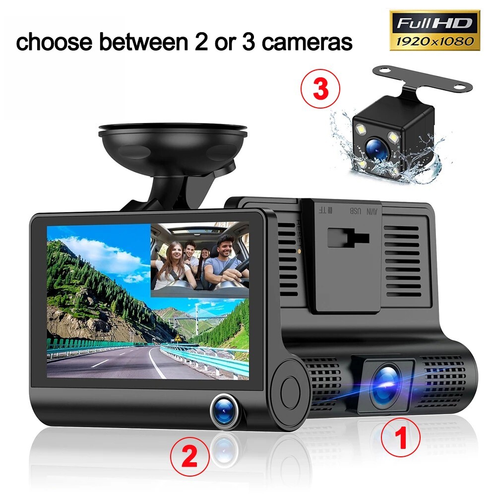 3in Car DVR Camera Dash Cam Camcorder 1080P Camera Recorder & Motion Detection