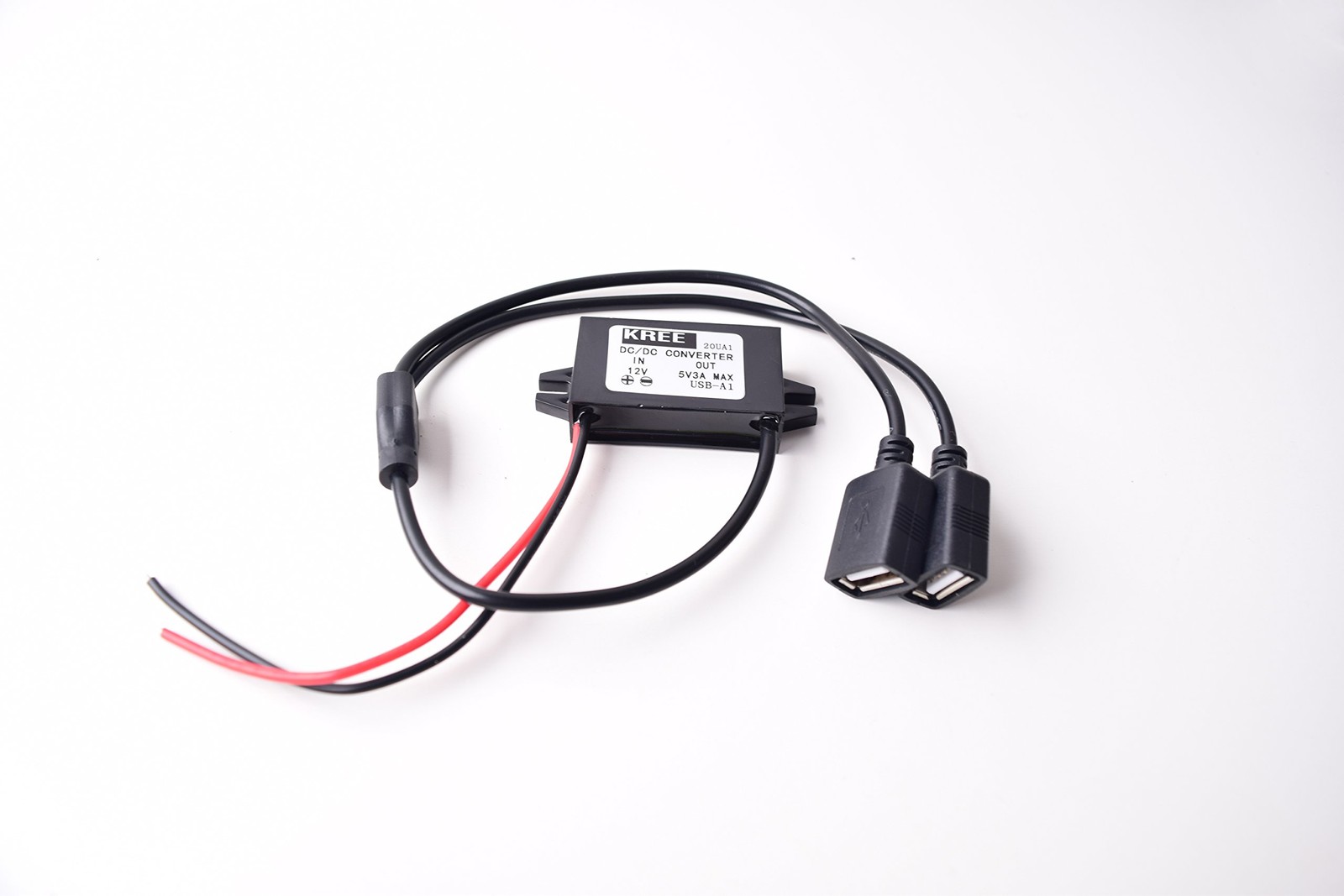 Car Hard Wire Charger, 12V to 5V Dual USB Female Port Charging Cable Direct L…