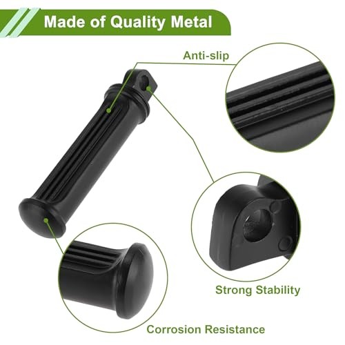 Motorcycle Foot Pegs for Harley Davidson Front and Rear Pedals Matte Black