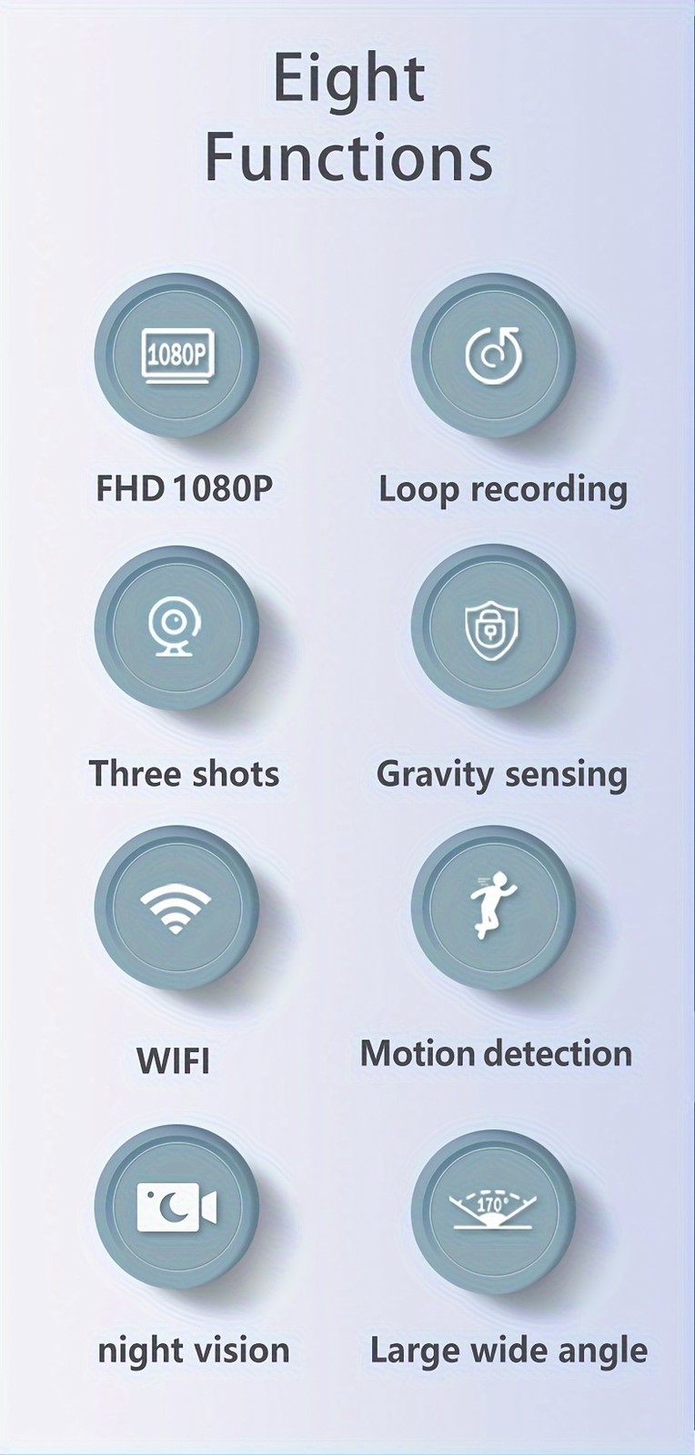 Long Lasting Durable 2-Inch IPS 3-Channel Dash Cam with 32GB WiFi & Night Vision