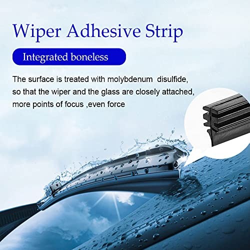 4PCS Wiper Blade Refill, 26 inch DIY Adjustable Universal Replacement 26 INCH