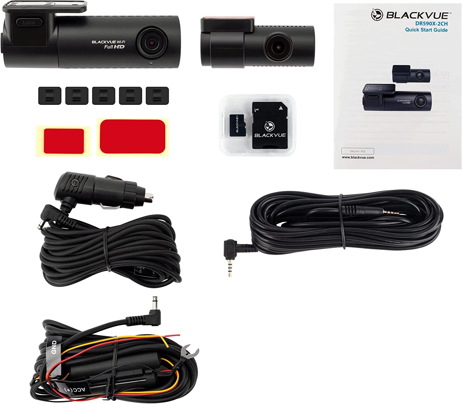 BlackVue DR590X-2CH Plus 1080p Dash Cam 32GB Sony STARVIS Wi-Fi Parking Mode