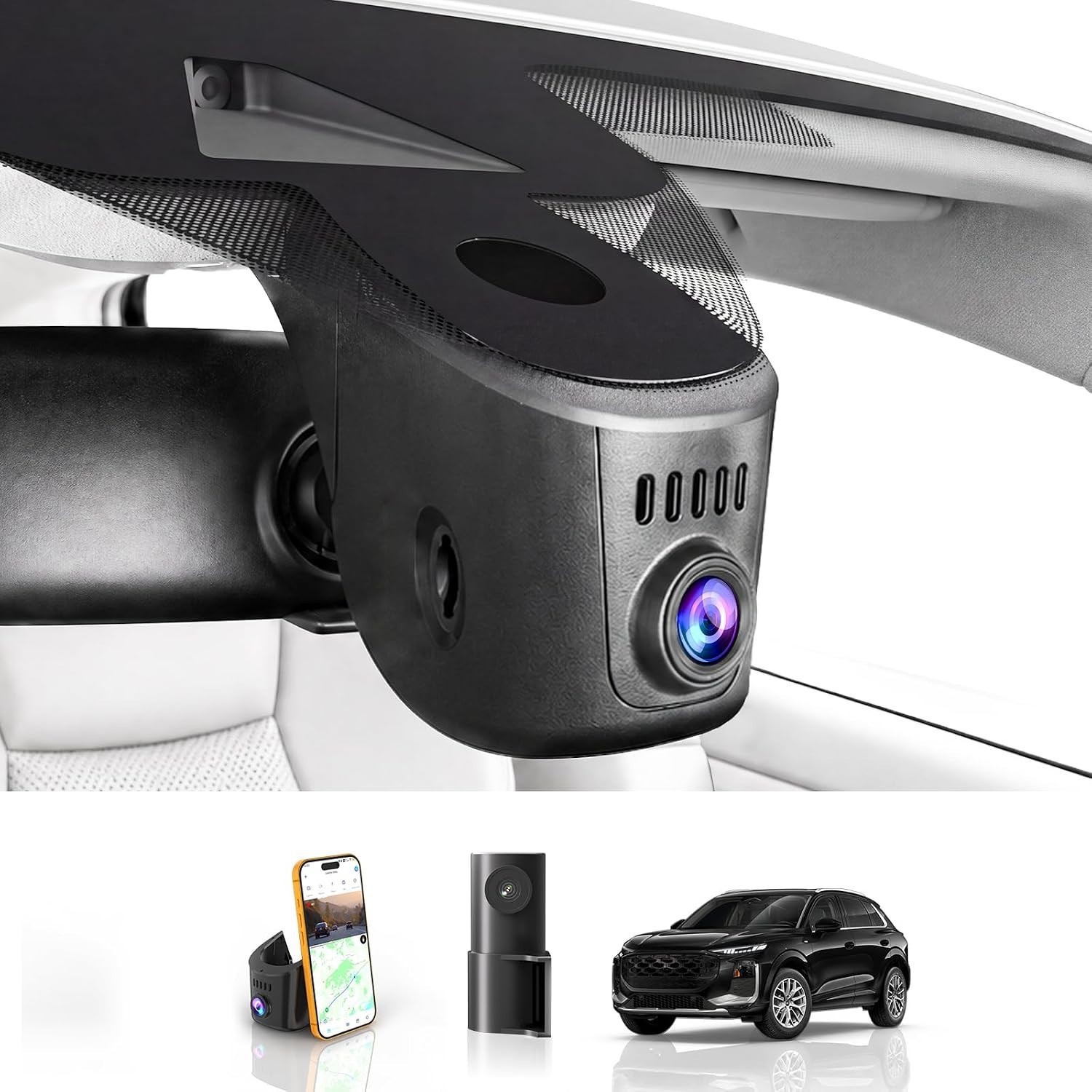 Front 4K and Rear 1080P Dash Cam fit for Audi (Model A) 2019-2026 A4 A6 4855