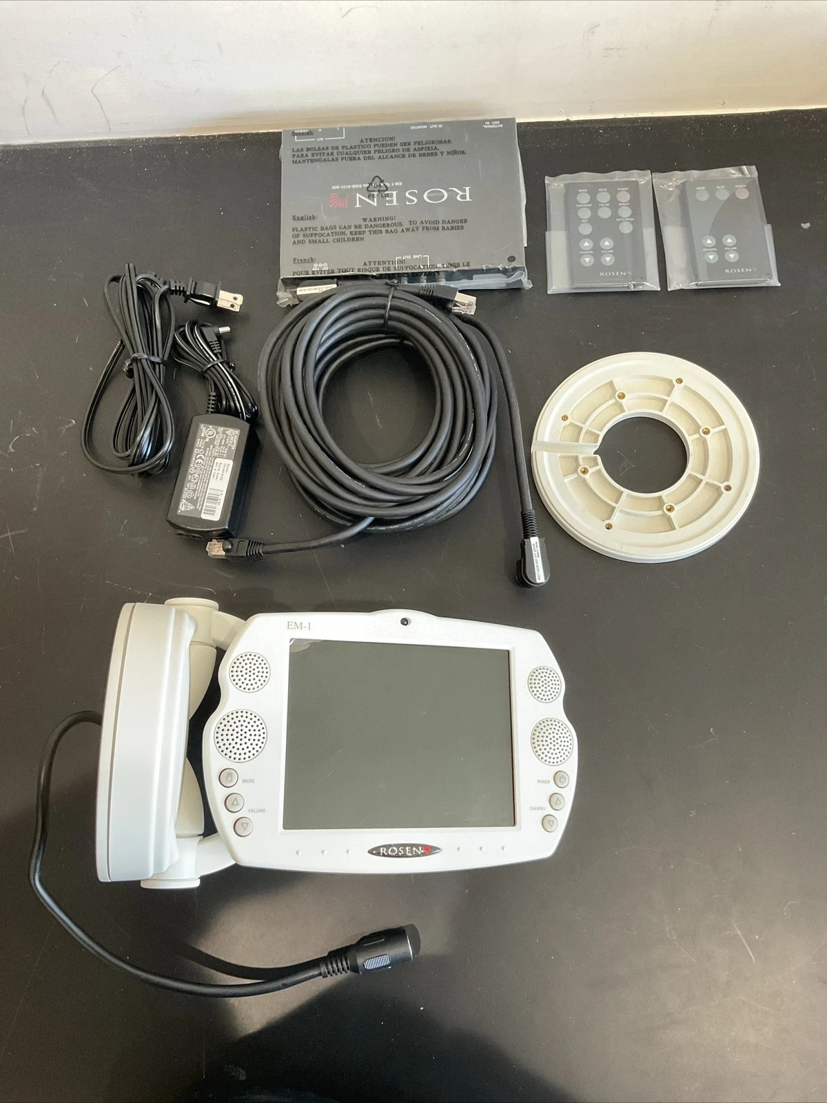 ROSEN Portable T.V. EM-1 White 9300-0131-200 G6