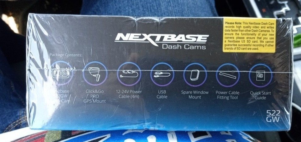 NEXTBASE 522GW Quad HD Dash Cam Night Vision Alexa Voice Control High-Res Wi-Fi