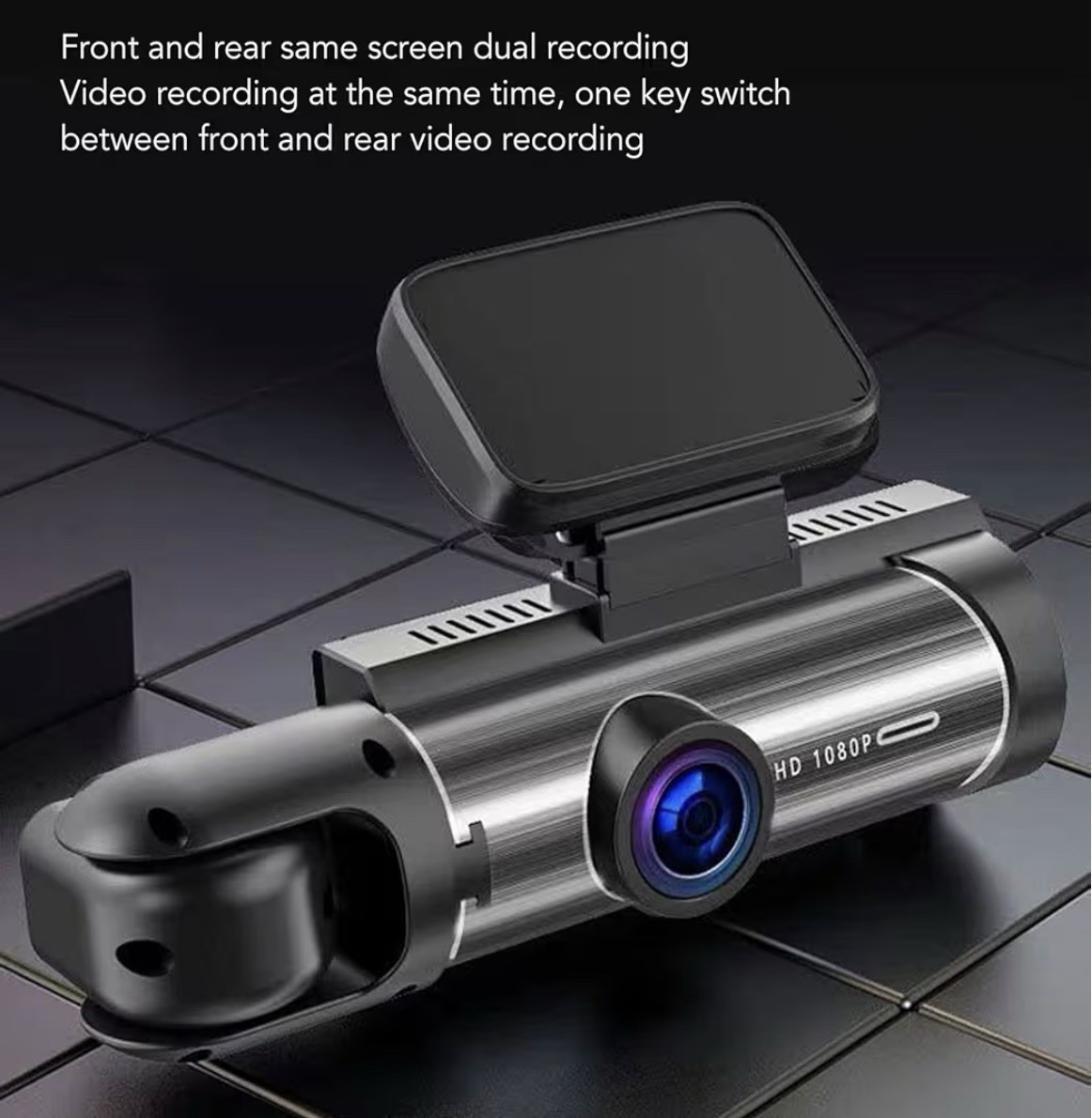 Car HD WIFI GPS 3.16-inch IPS camera HD night vision dual-lens driving recorder