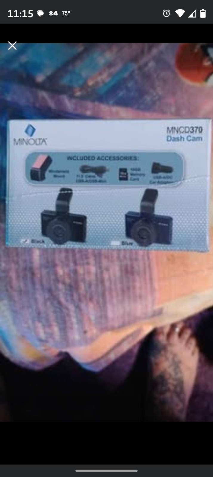 Minolta MNCD370 Dash Camera 12MP Full HD 3″ LCD Screen, Black