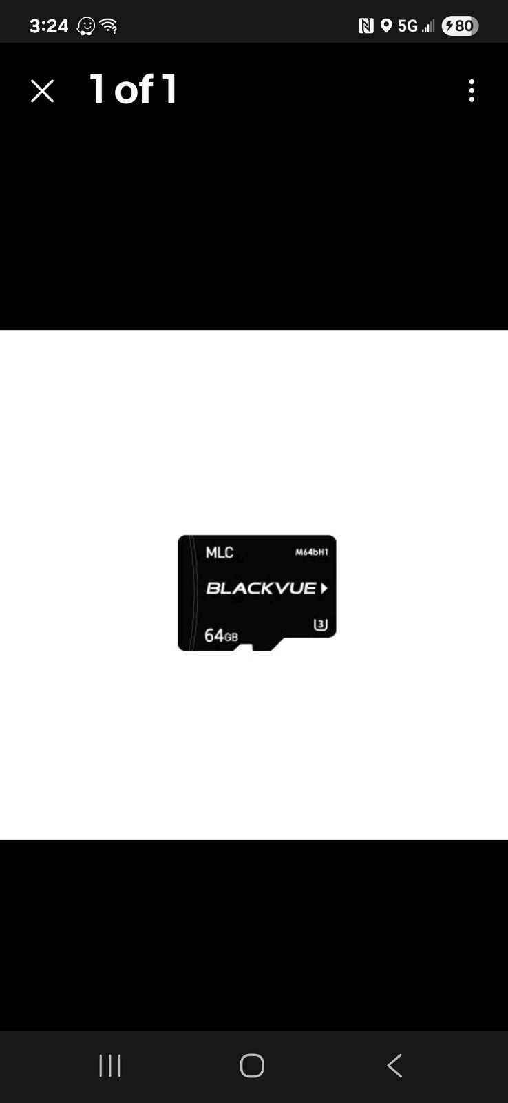 BlackVue 64GB microSD Memory Card for Dashcams (MSD-64)