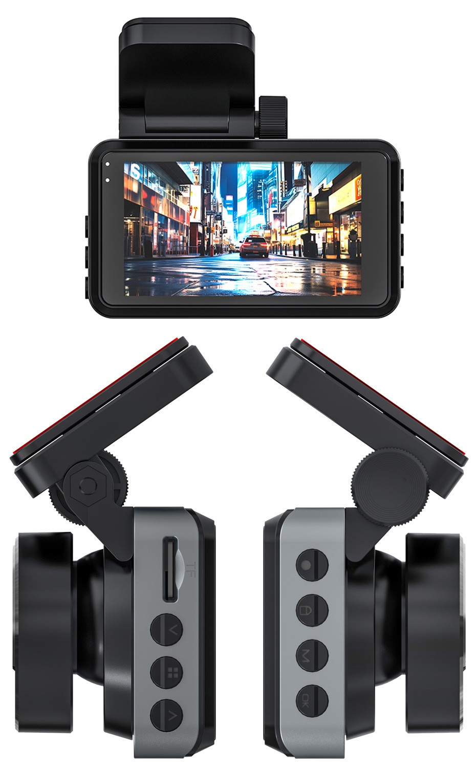 3Inch 4K Ultra High Definition Dual Recording Night Vision Driving Recorder WIFI