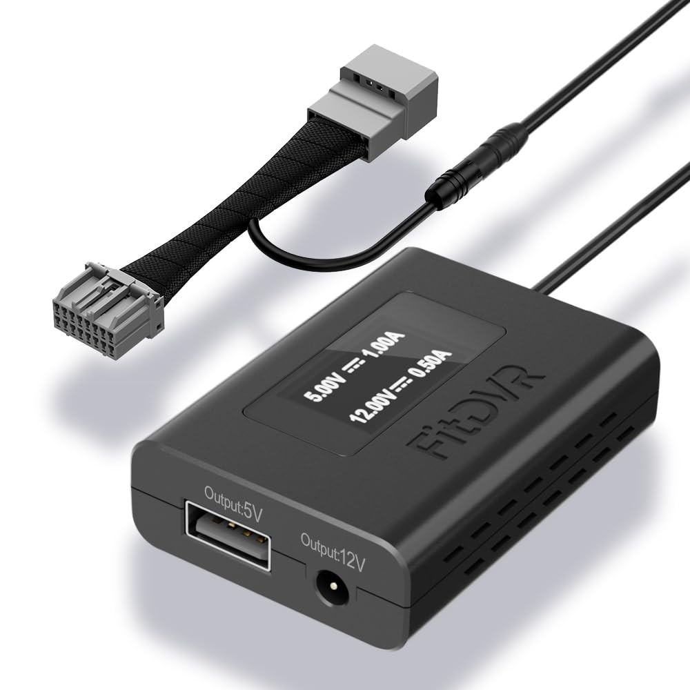 Dash Power Adapter (16-Pin) for Buick, Cadillac, Chervolet, GMC with Auto-dim…