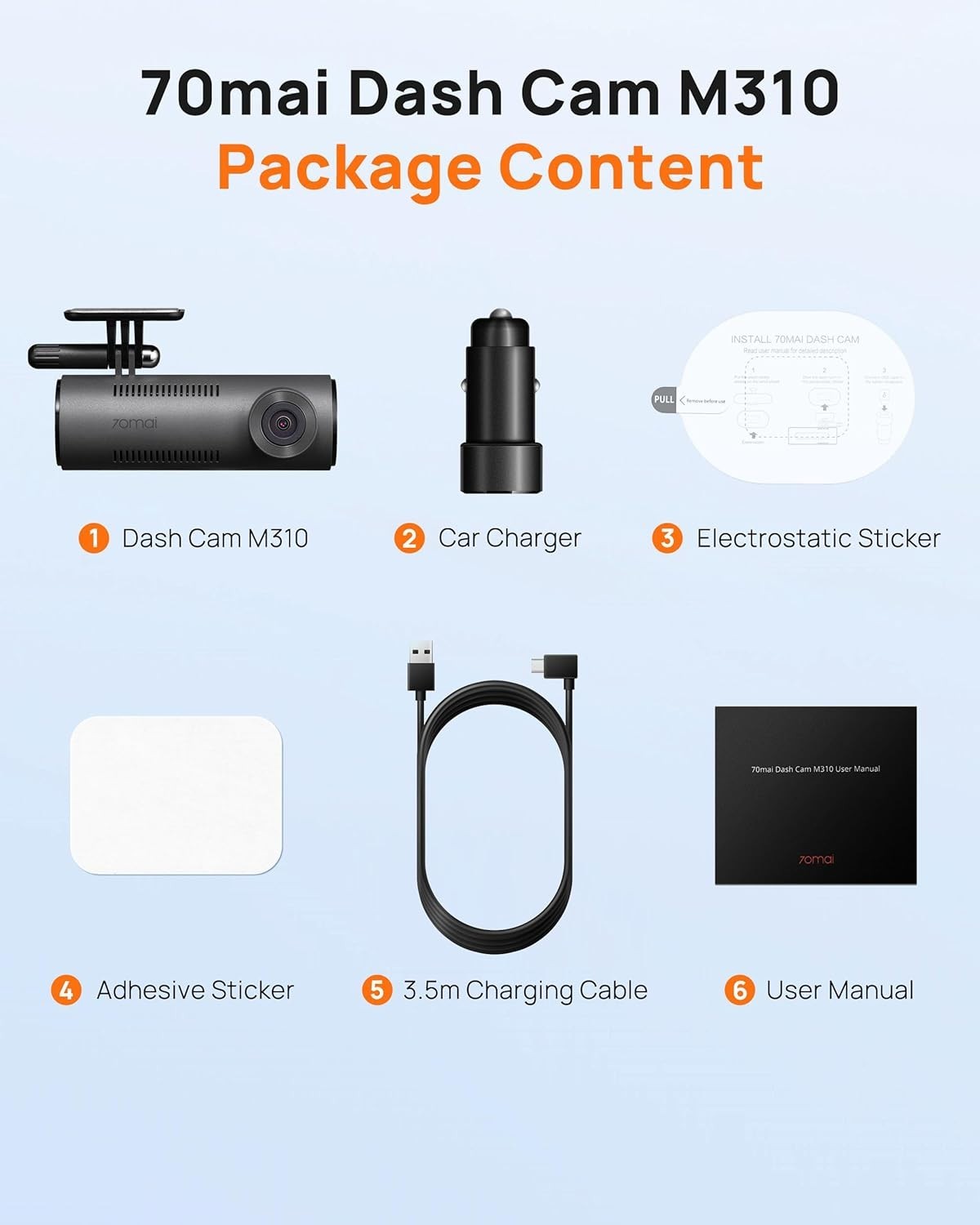 Dash Camera for Vehicles – 1296P QHD, 130° Wide Field, WiFi & Voice Control